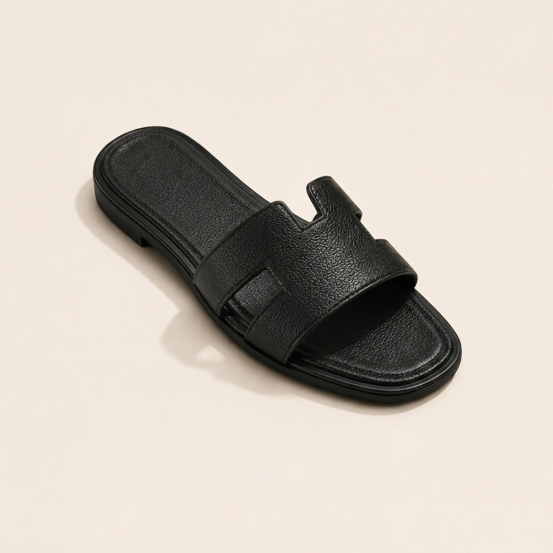 Simone | H-Strap Flat Slip-On Sandals