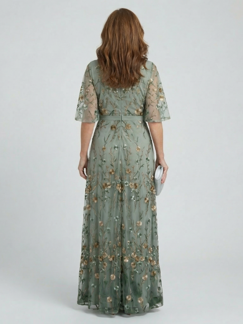 Selora | Floral Halter Maxi Dress