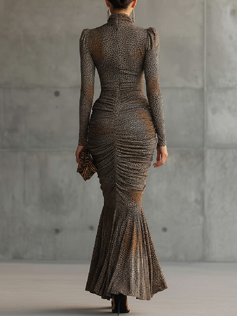Savannah | Leopard Cutout Maxi Dress