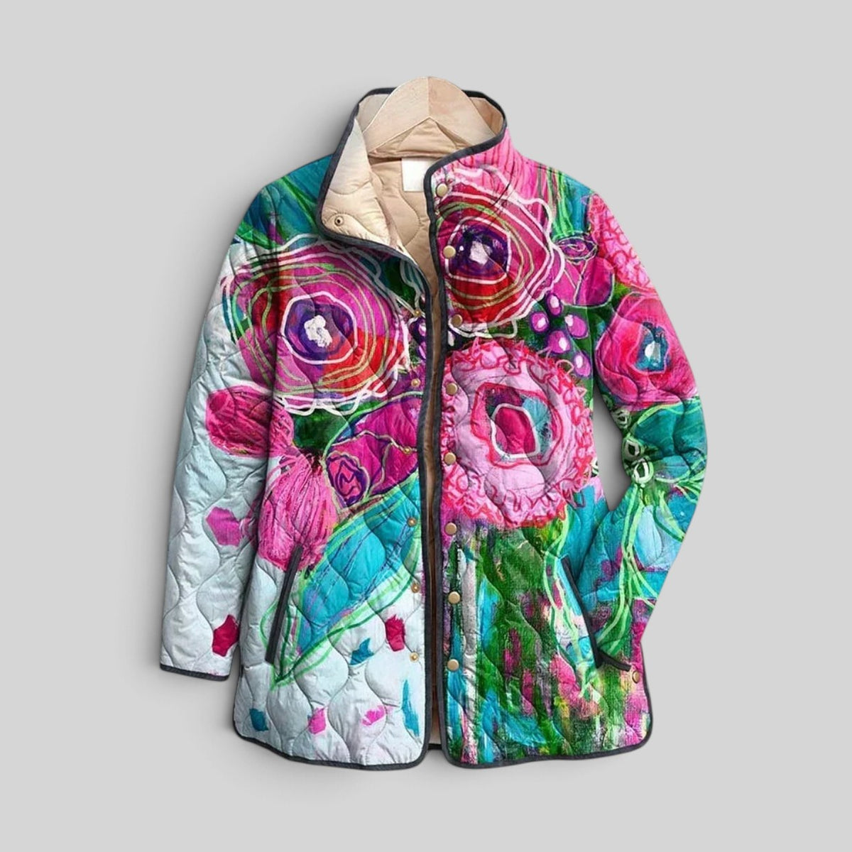 Arianne | Elegant Floral Patterned Jacket