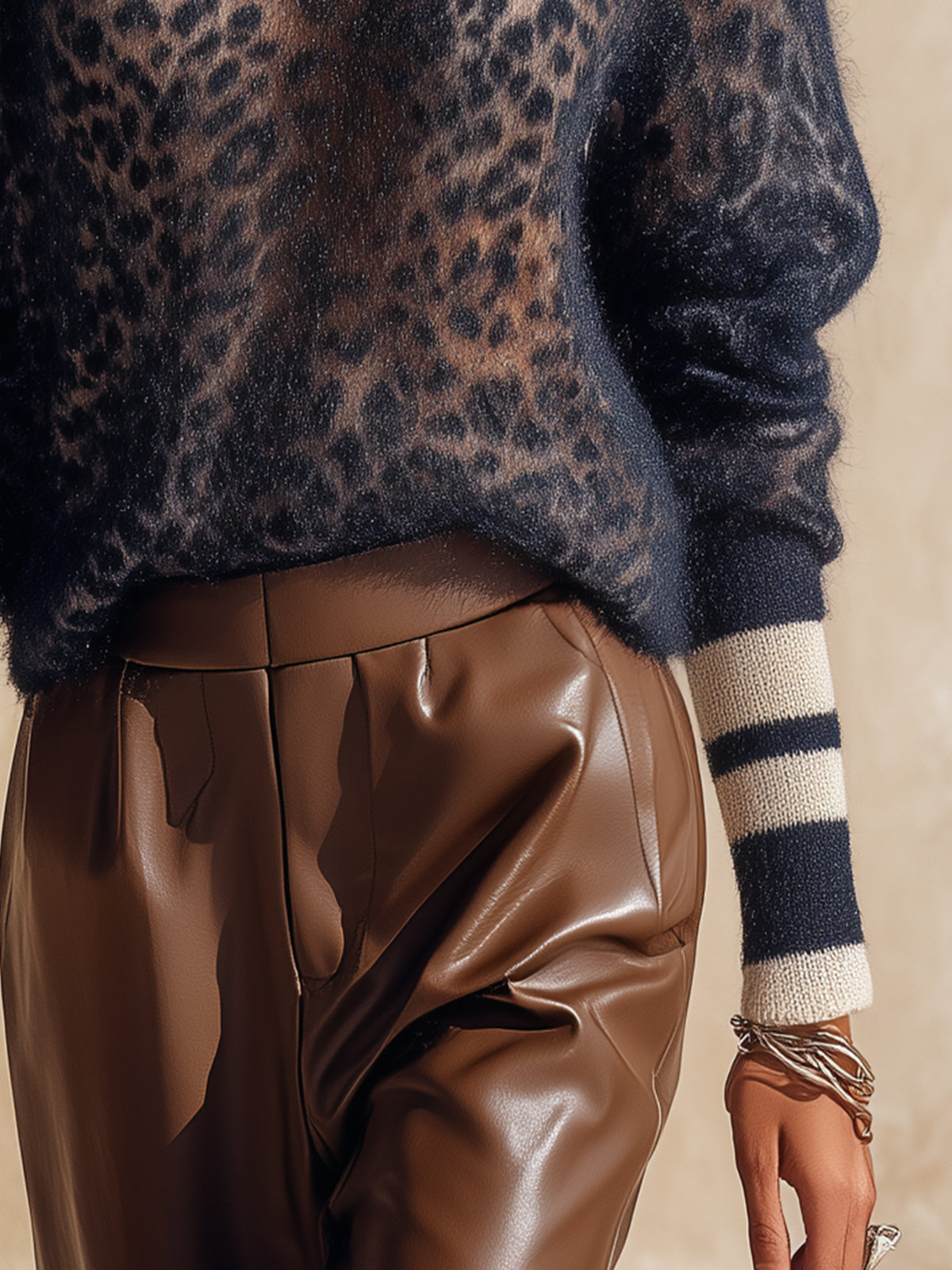 Savannah | Leopard V-Neck Knit