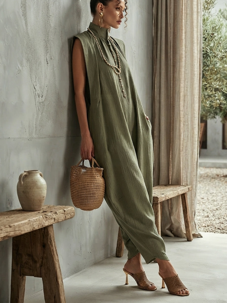 Olivia | Linen Maxi Dress