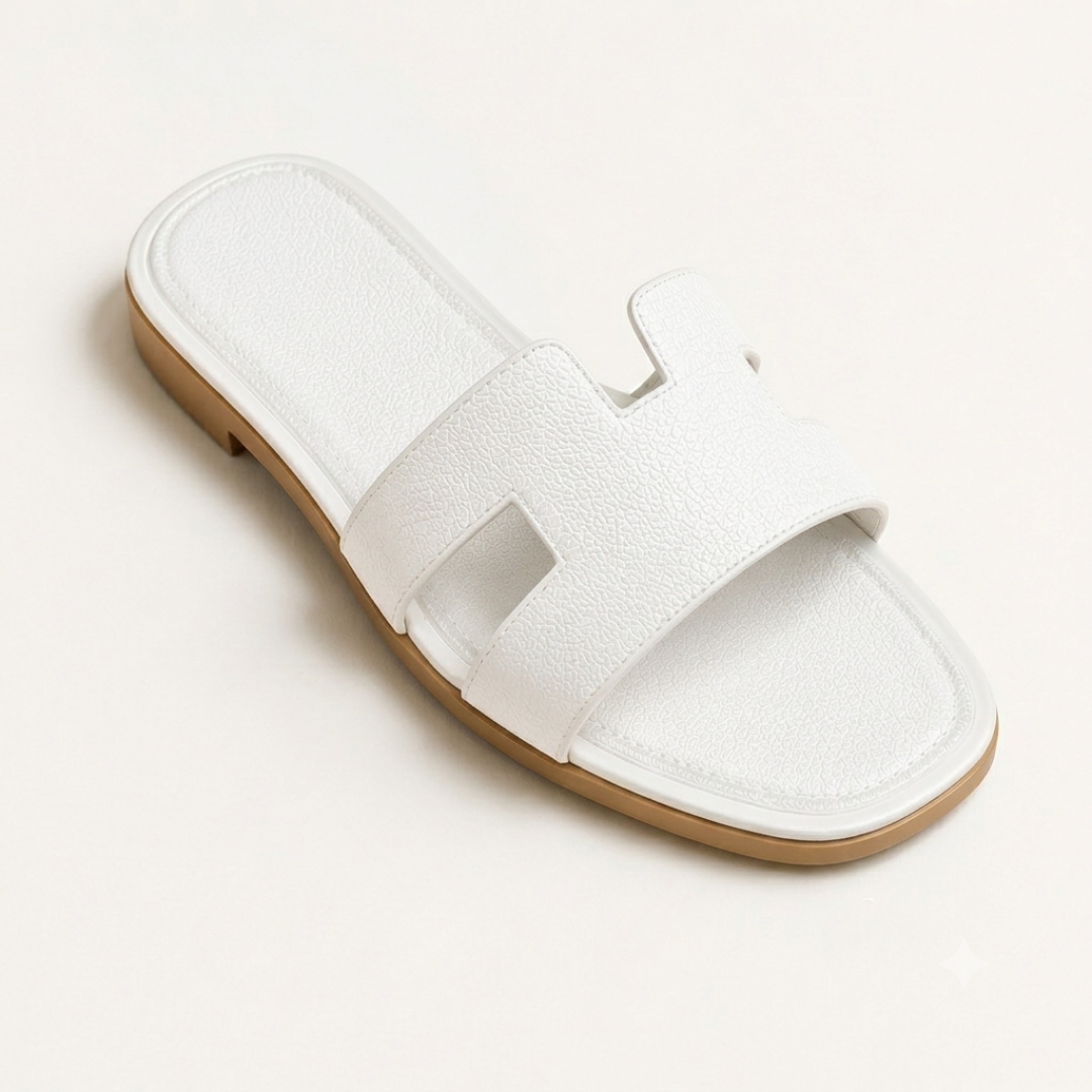 Simone | H-Strap Flat Slip-On Sandals