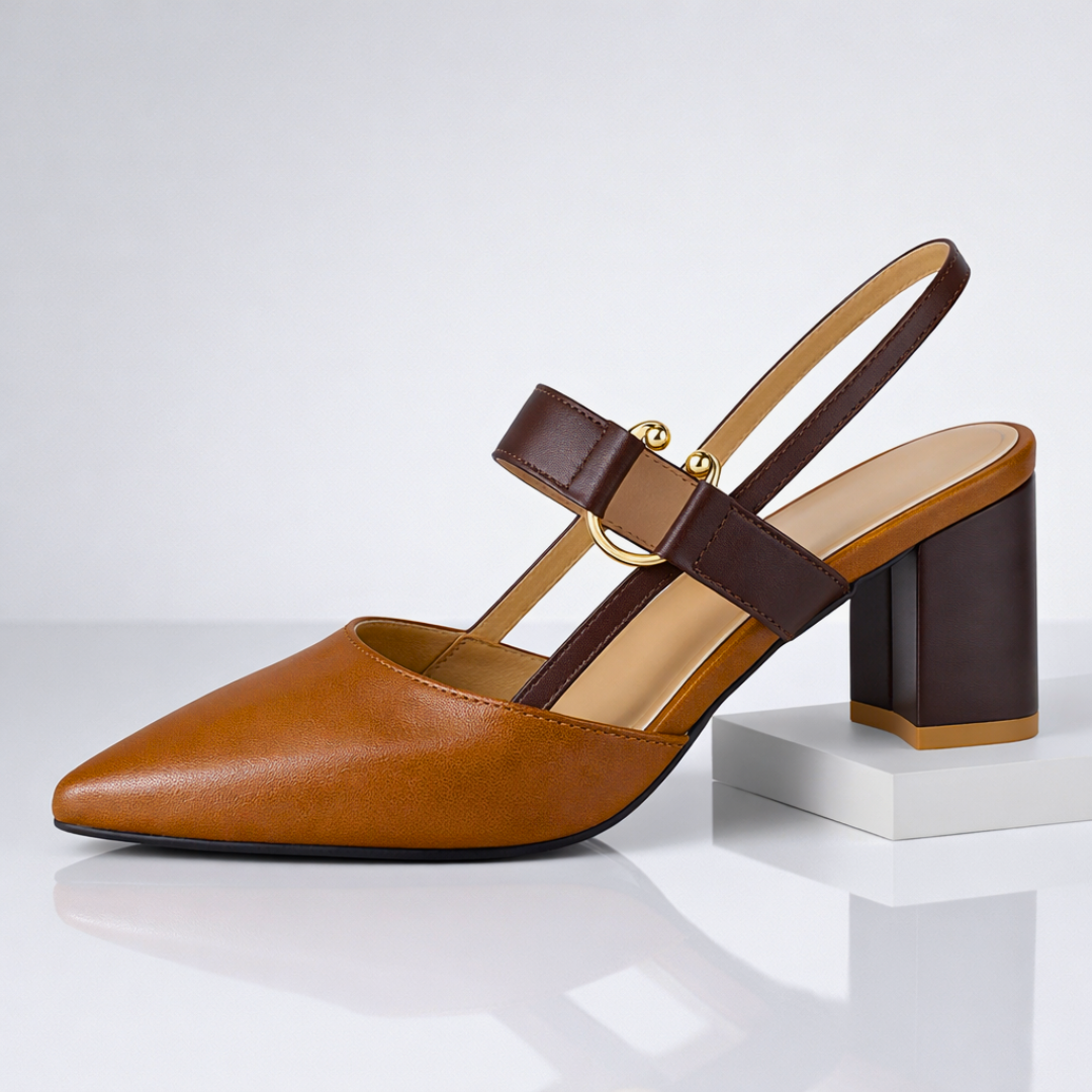 Arden | Ring Detail Slingback Heels