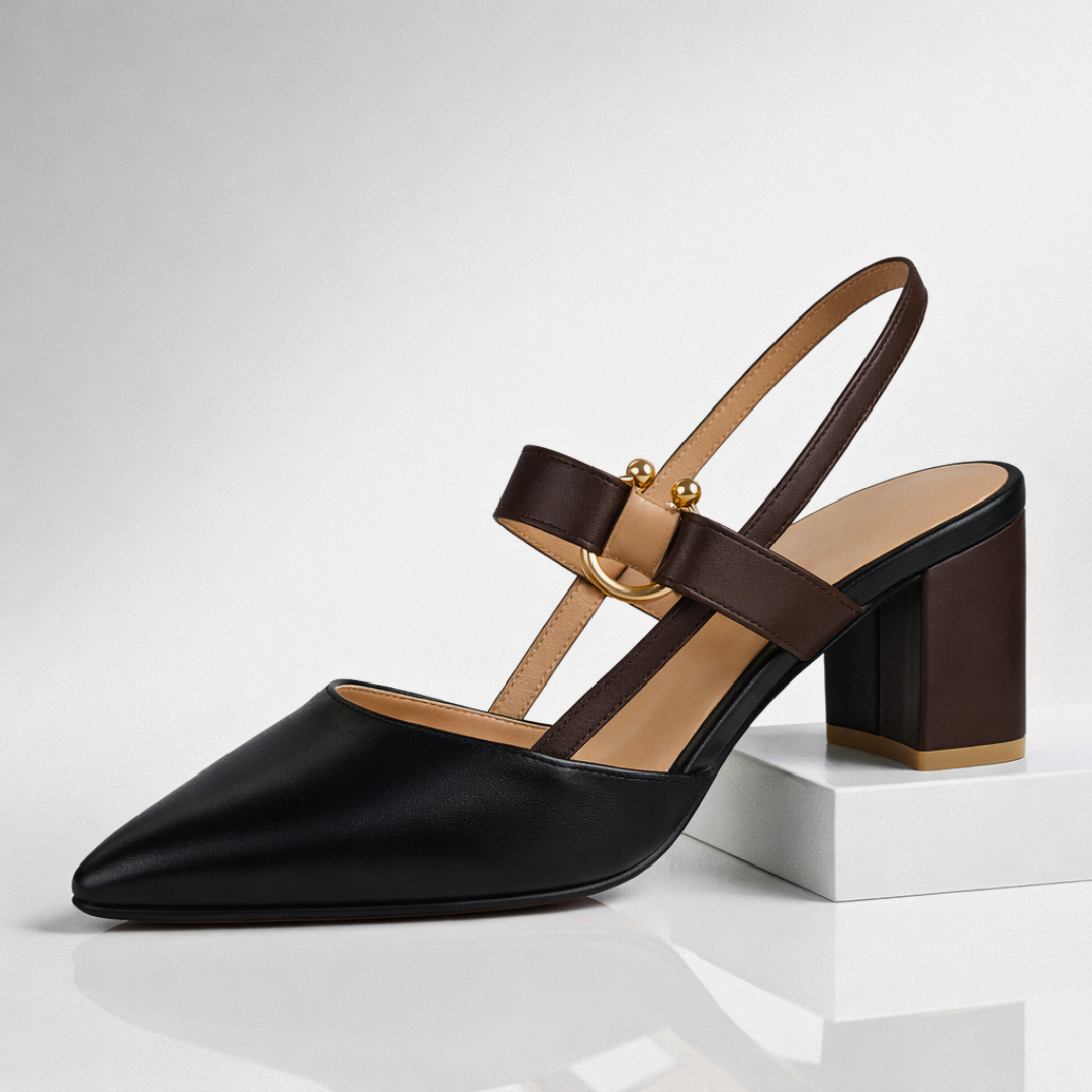 Arden | Ring Detail Slingback Heels
