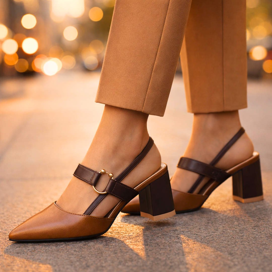 Arden | Ring Detail Slingback Heels