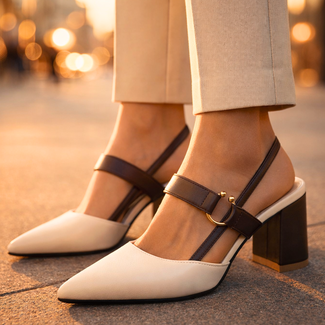 Arden | Ring Detail Slingback Heels