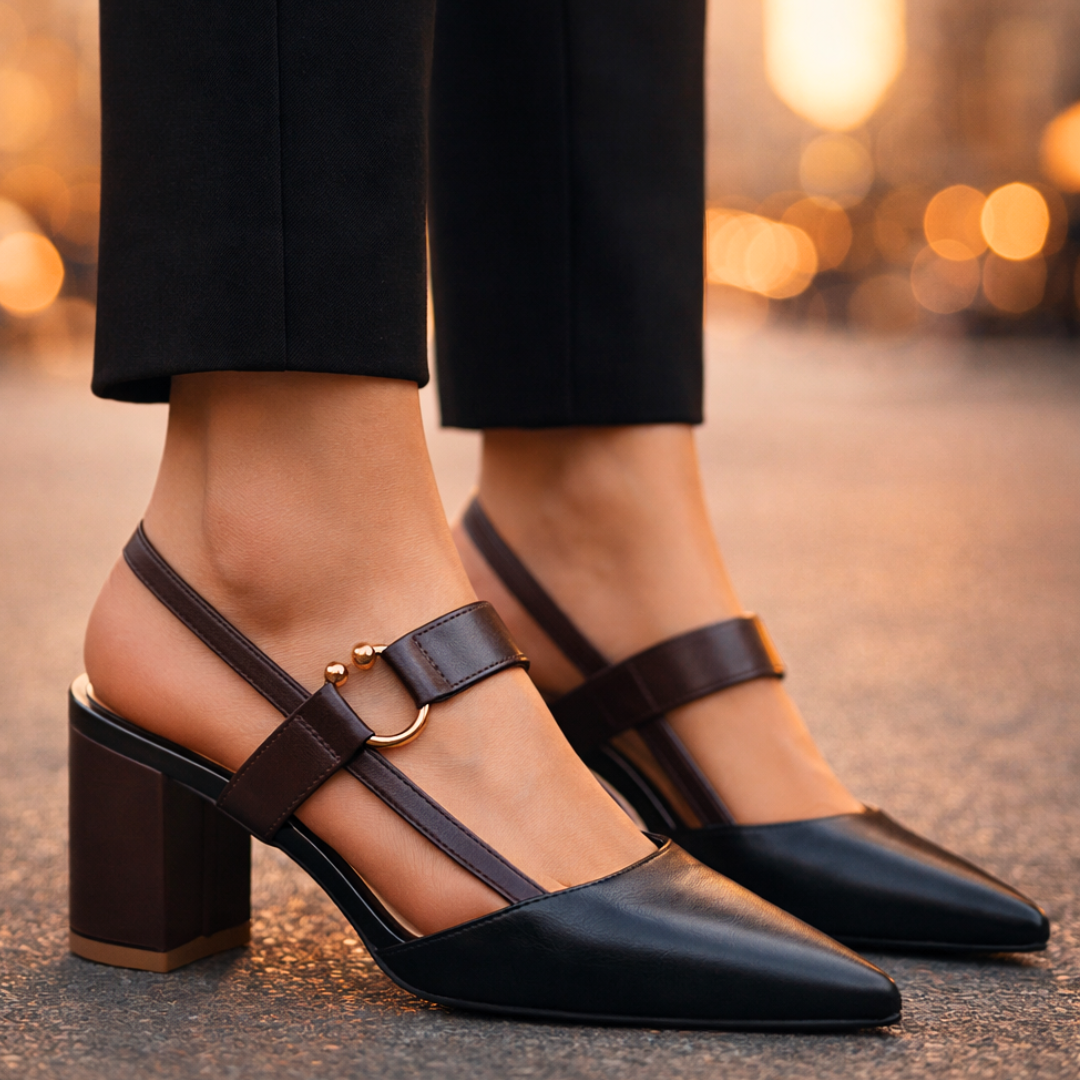 Arden | Ring Detail Slingback Heels