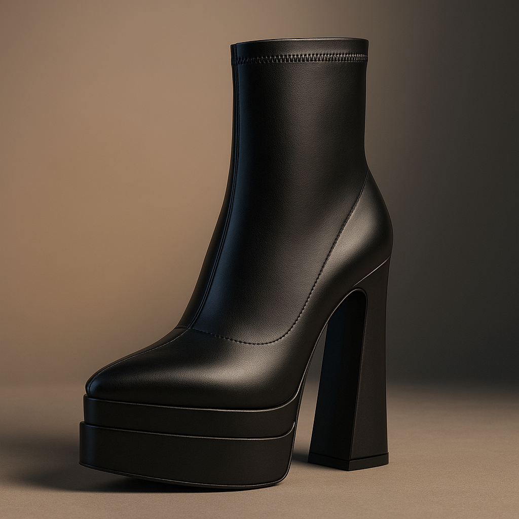 Stratos | Platform Block Heel Ankle Boots