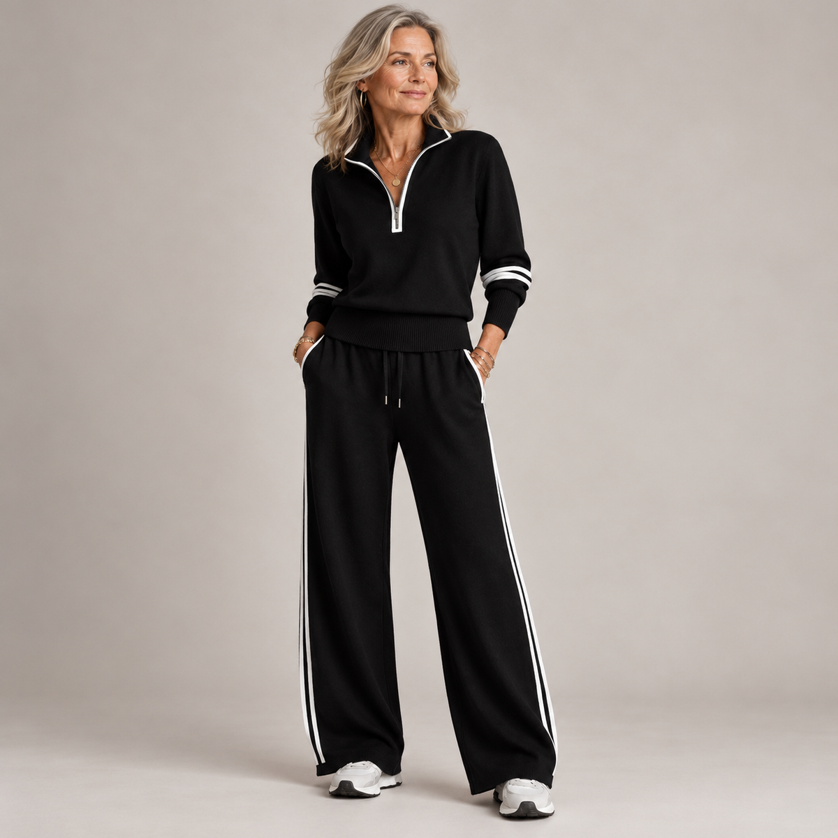 Ensemble Kate™ | Pull Demi-Zip & Pantalon