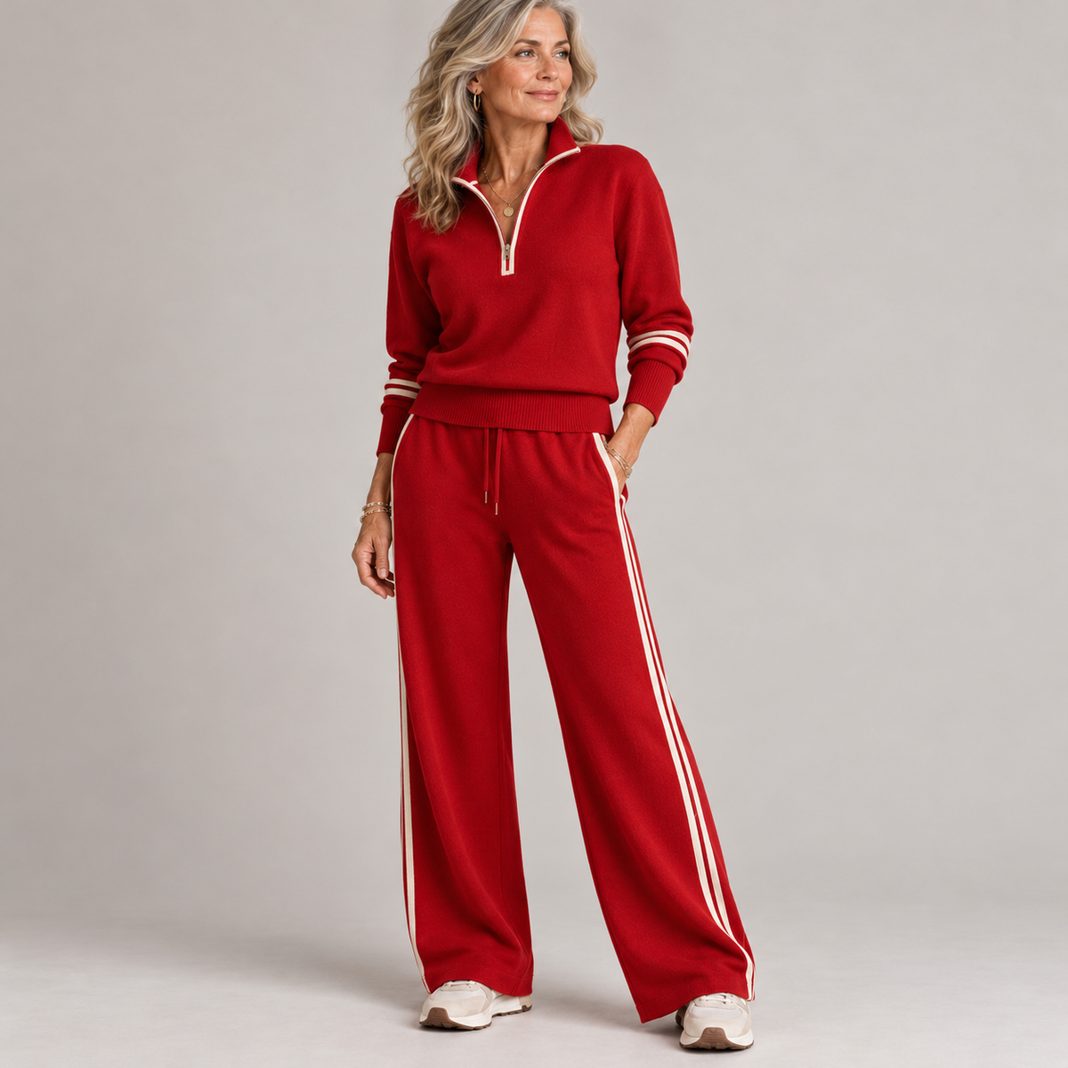 Ensemble Kate™ | Pull Demi-Zip & Pantalon