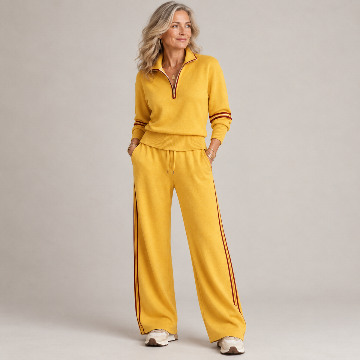 Ensemble Kate™ | Pull Demi-Zip & Pantalon