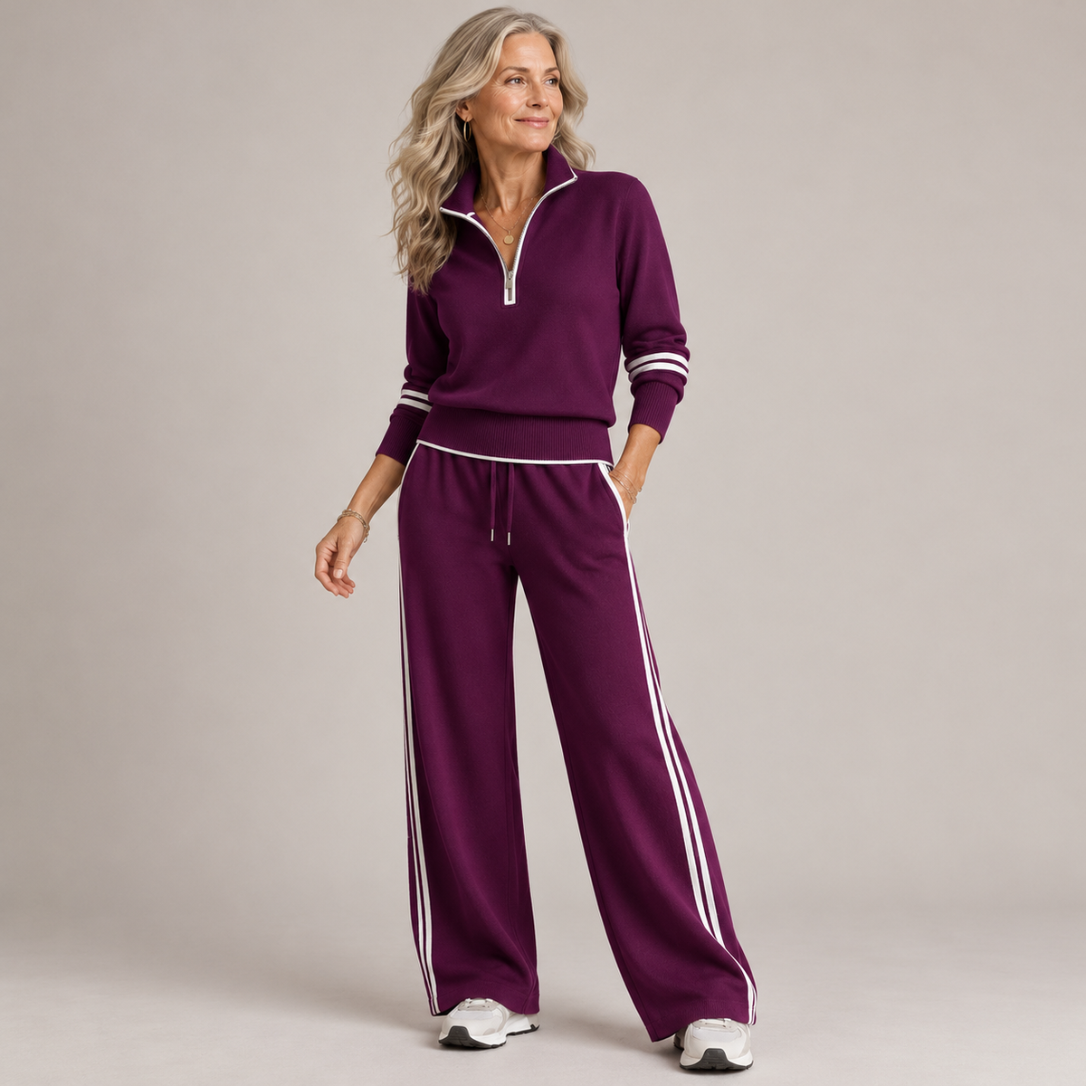Ensemble Kate™ | Pull Demi-Zip & Pantalon