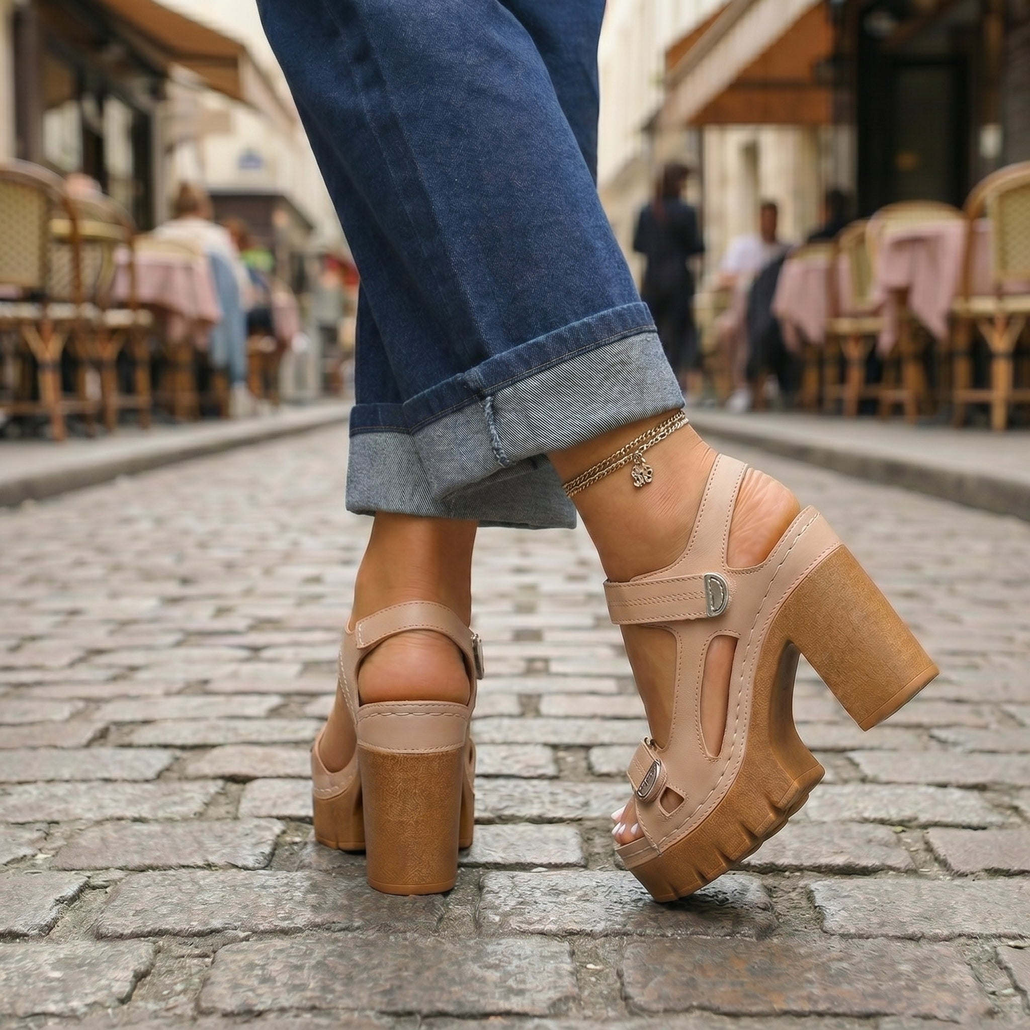 Velora | Chunky Block Heel Sandals