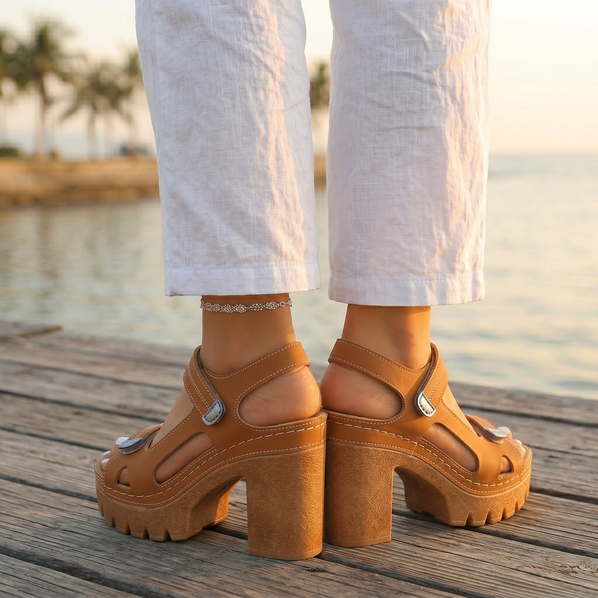 Velora | Chunky Block Heel Sandals