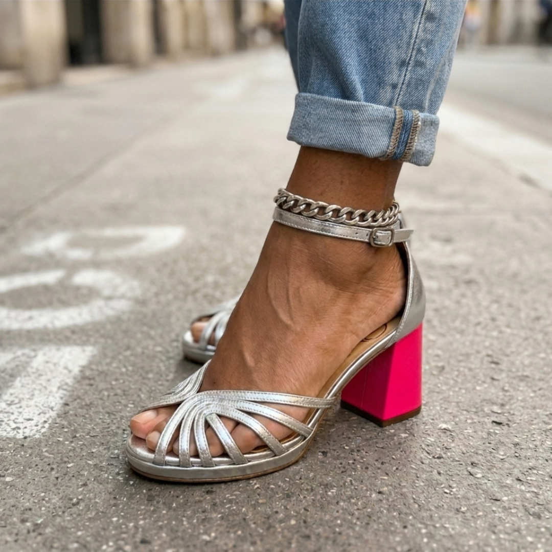 Frances | Open Toe Ankle Strap Sandals