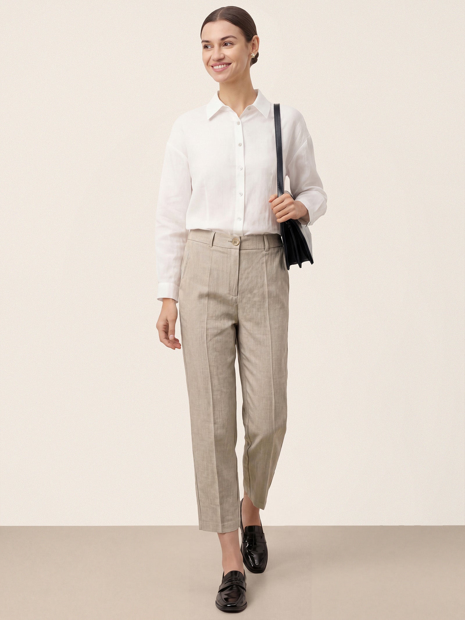 Logan | Cropped Tailored Trousers
