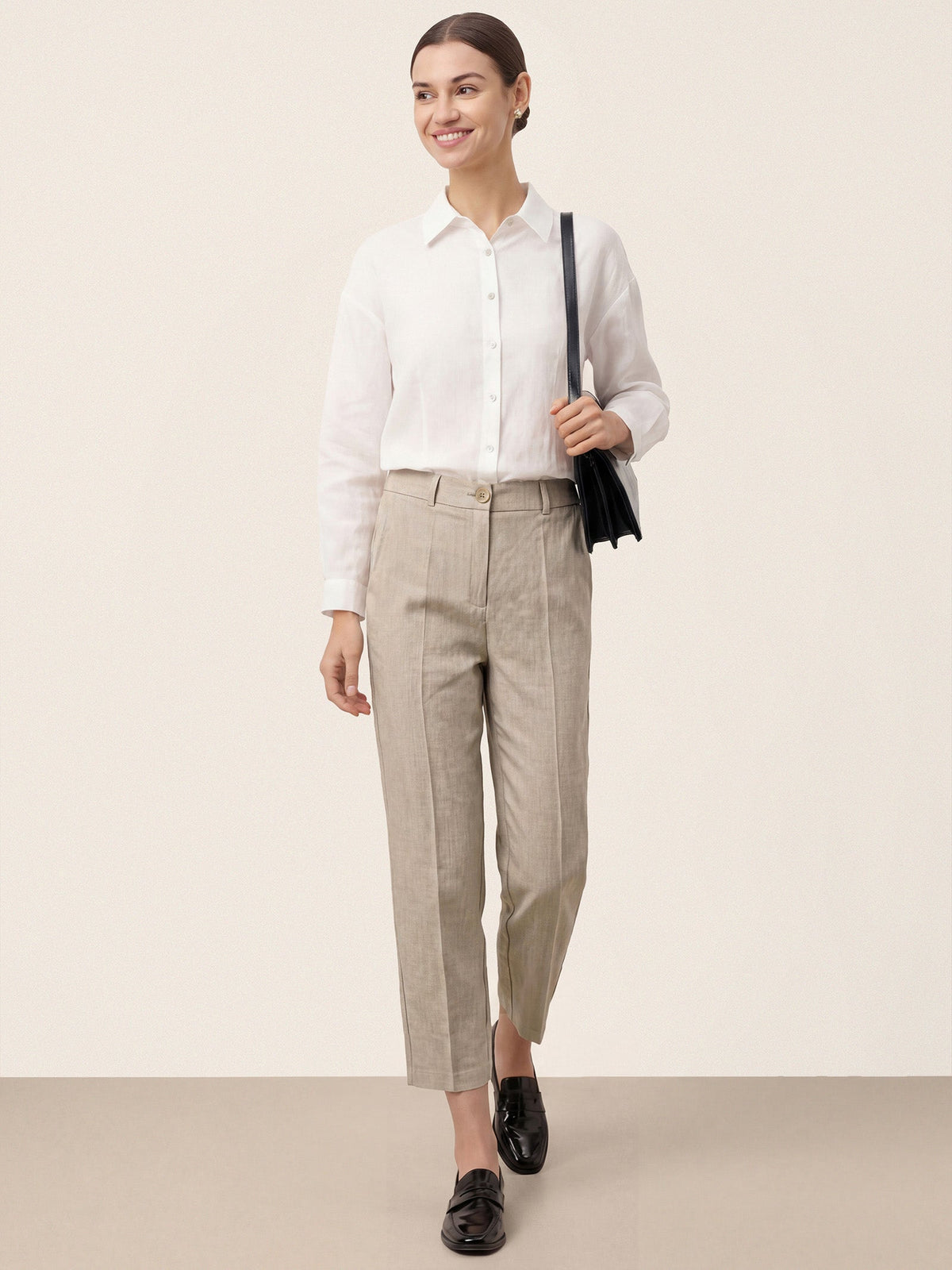 Logan | Cropped Tailored Trousers