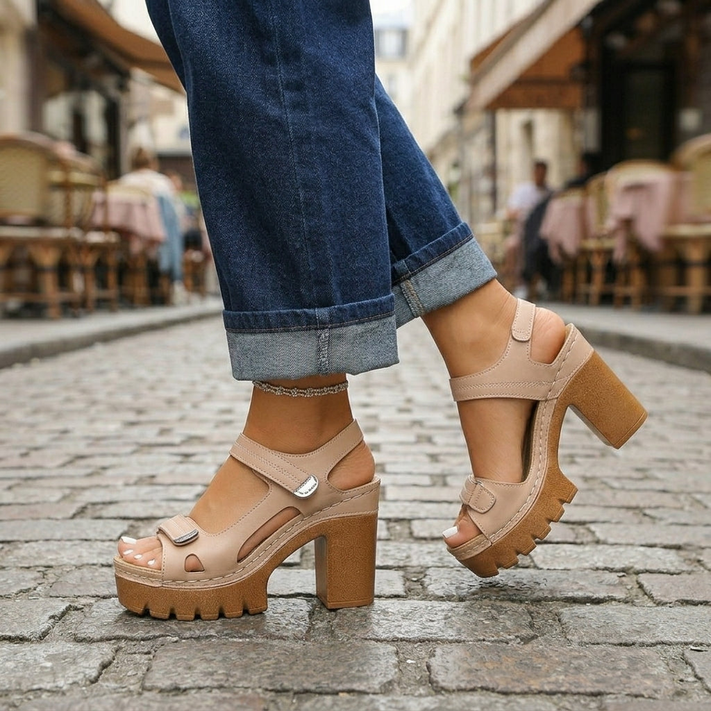 Velora | Chunky Block Heel Sandals