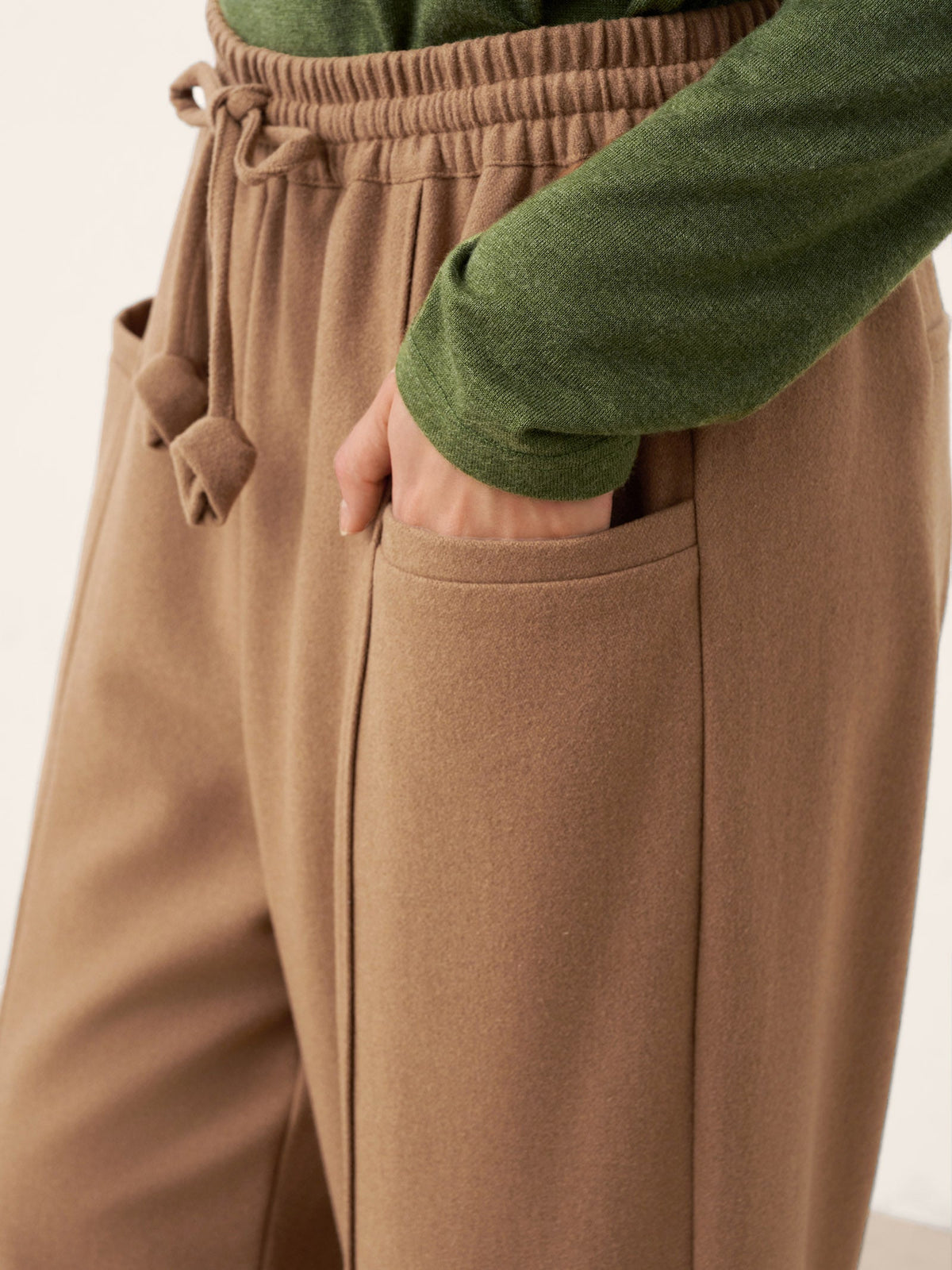 Priscilla | Wool Drawstring Trousers