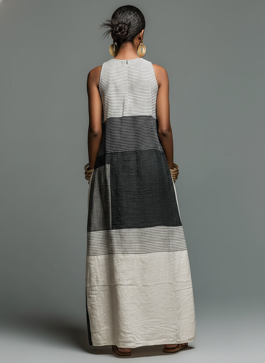 Nadia | Colour Block Maxi Dress