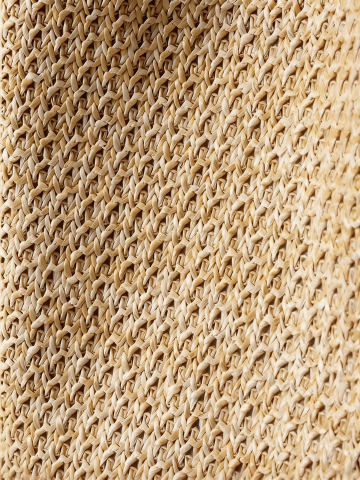 Artisanal Handwoven Colorblock Bucket Bag for Effortless Coastal Style