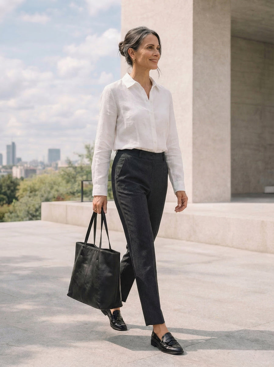 Logan | Cropped Tailored Trousers
