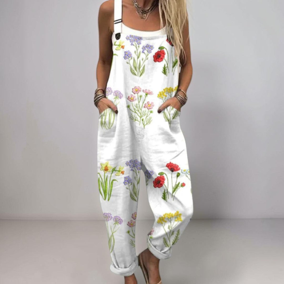 Comfortable Printed Dungarees 33