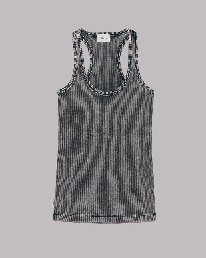 The Dark Ribbed Tank Top
