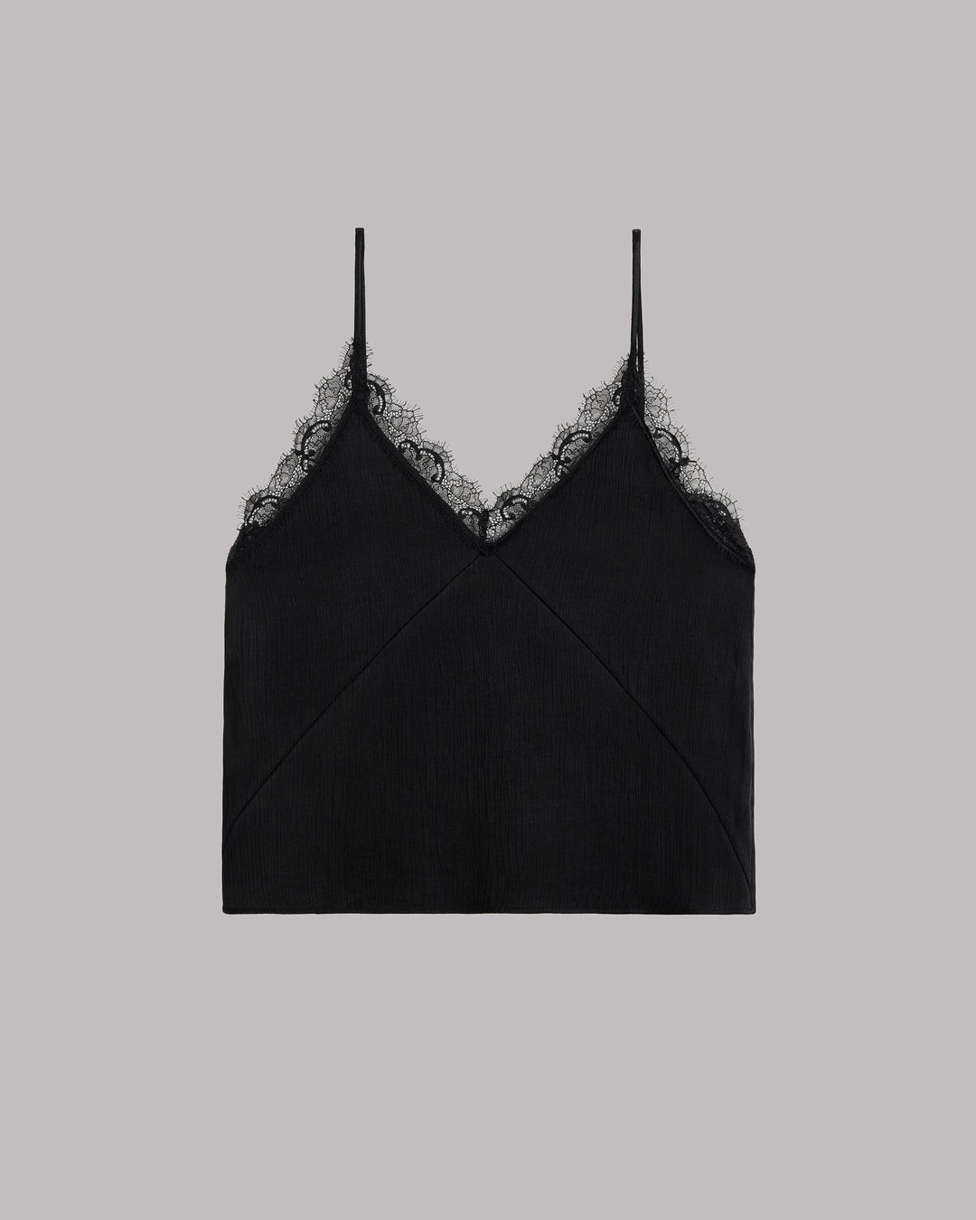 The Black Crinkle Top