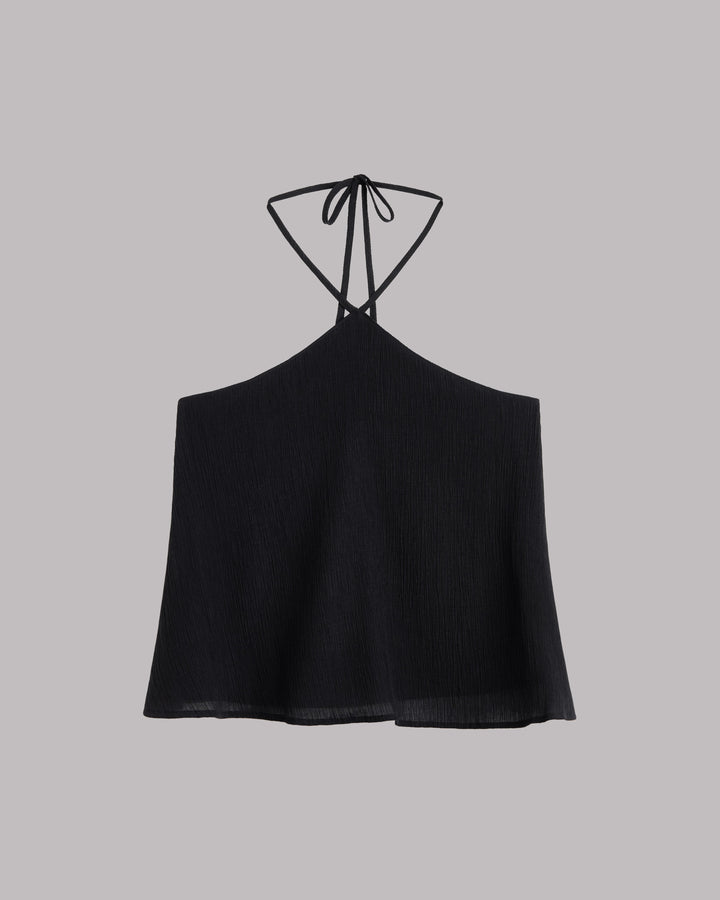 The Black Halterneck Top