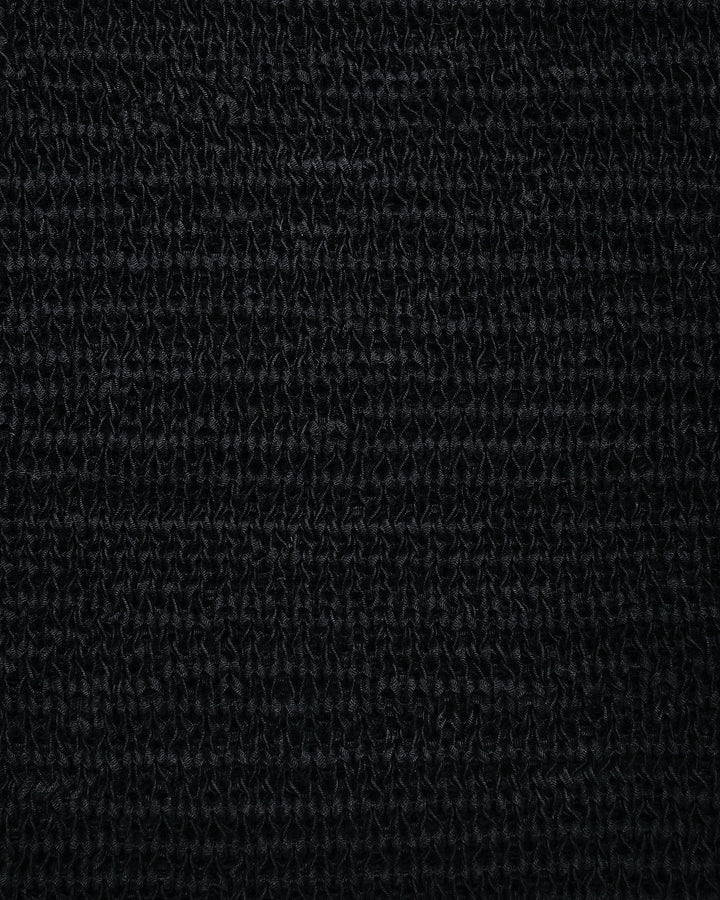 The Black Knitted Vest Top