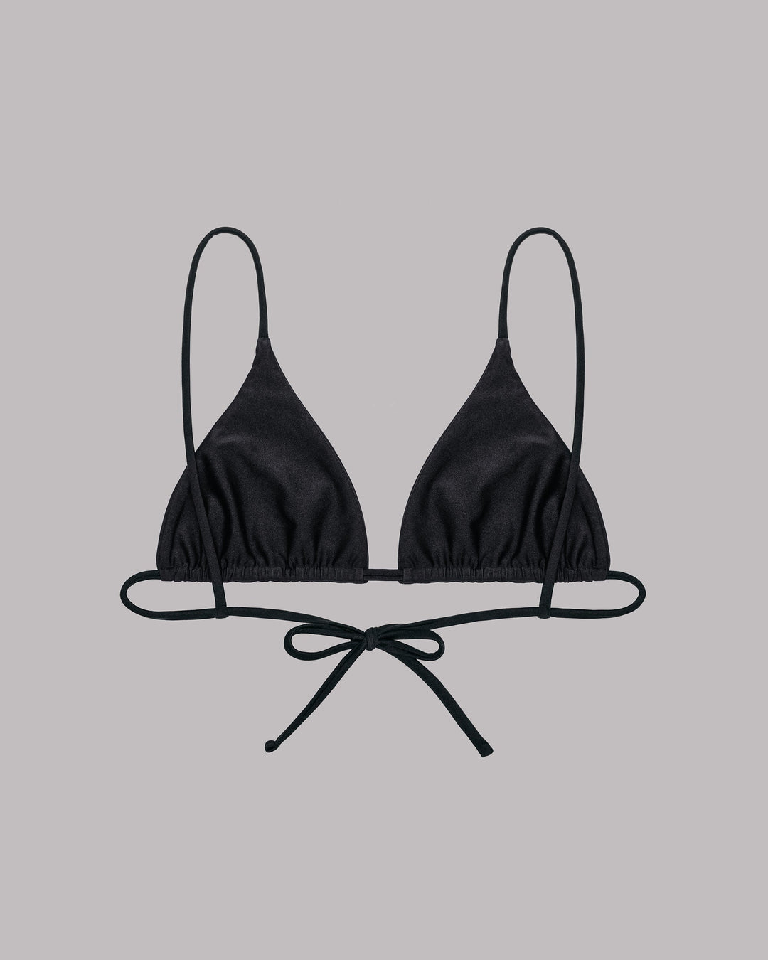 The Black Triangle Bikini Top