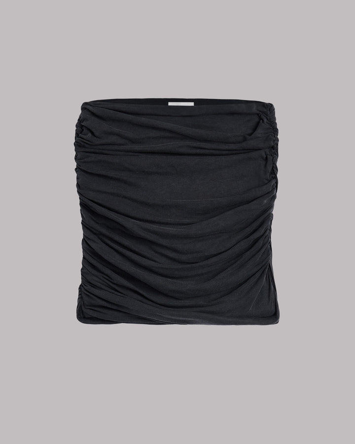 The Dark Ruched Bandeau Top