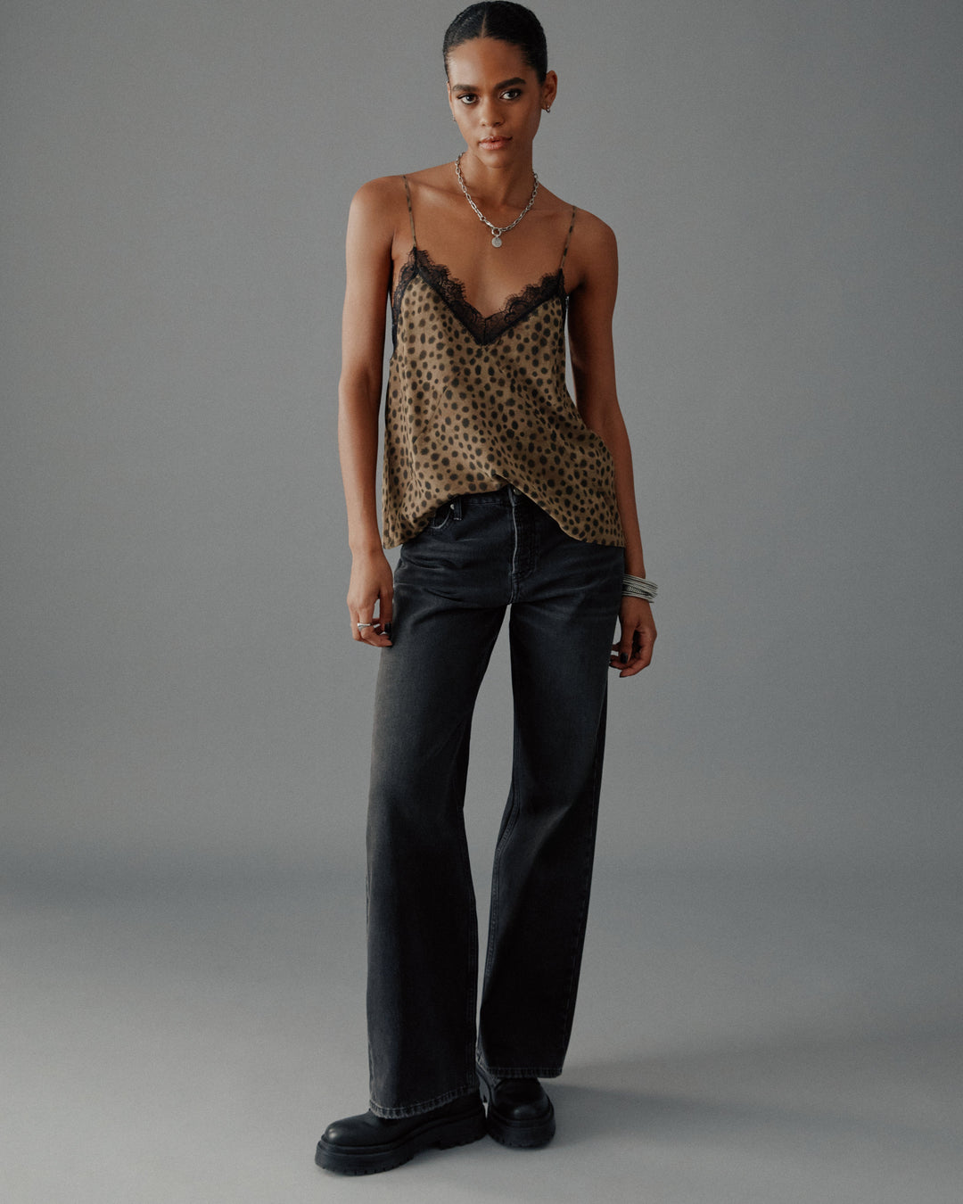 The Leo Laced Slip Top