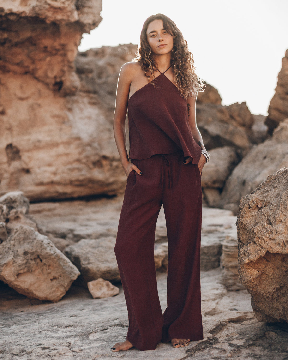 The Russet | Halterneck Top