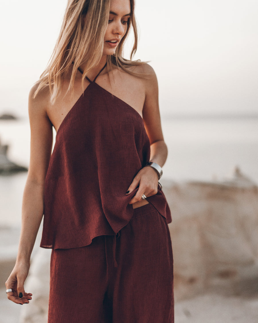 The Russet | Halterneck Top
