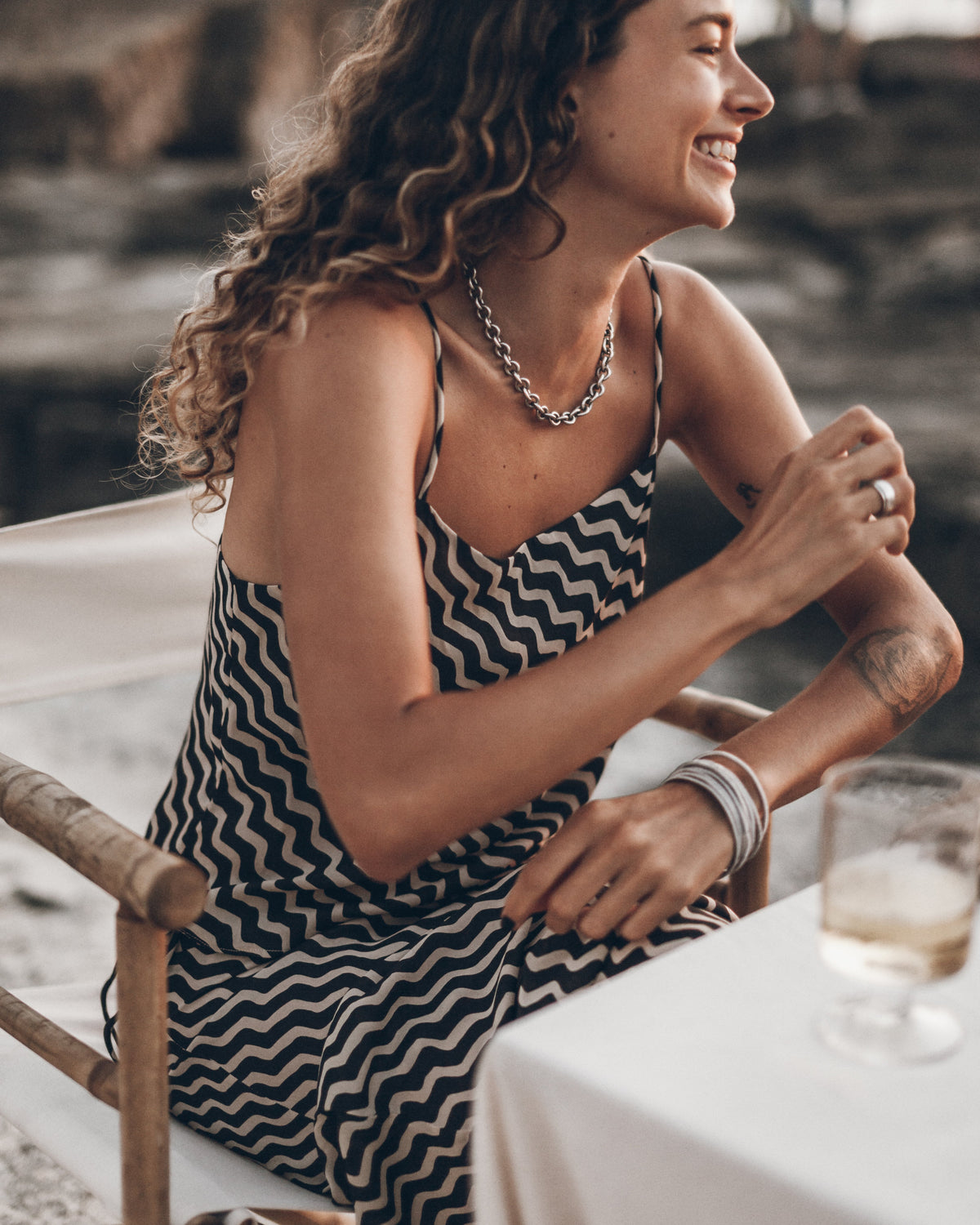 The Striped | Sheer Slip Top