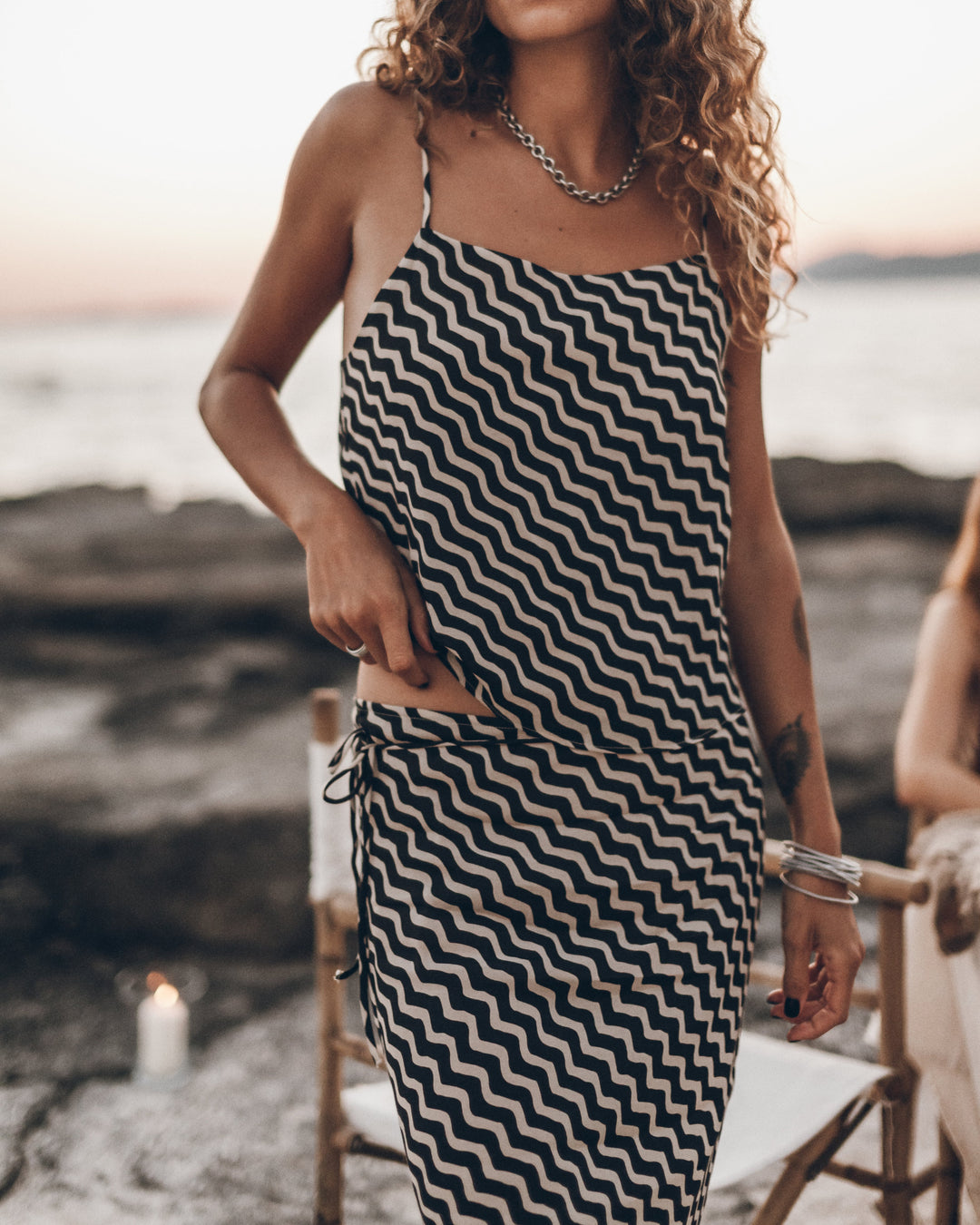 The Striped Sheer Slip Top