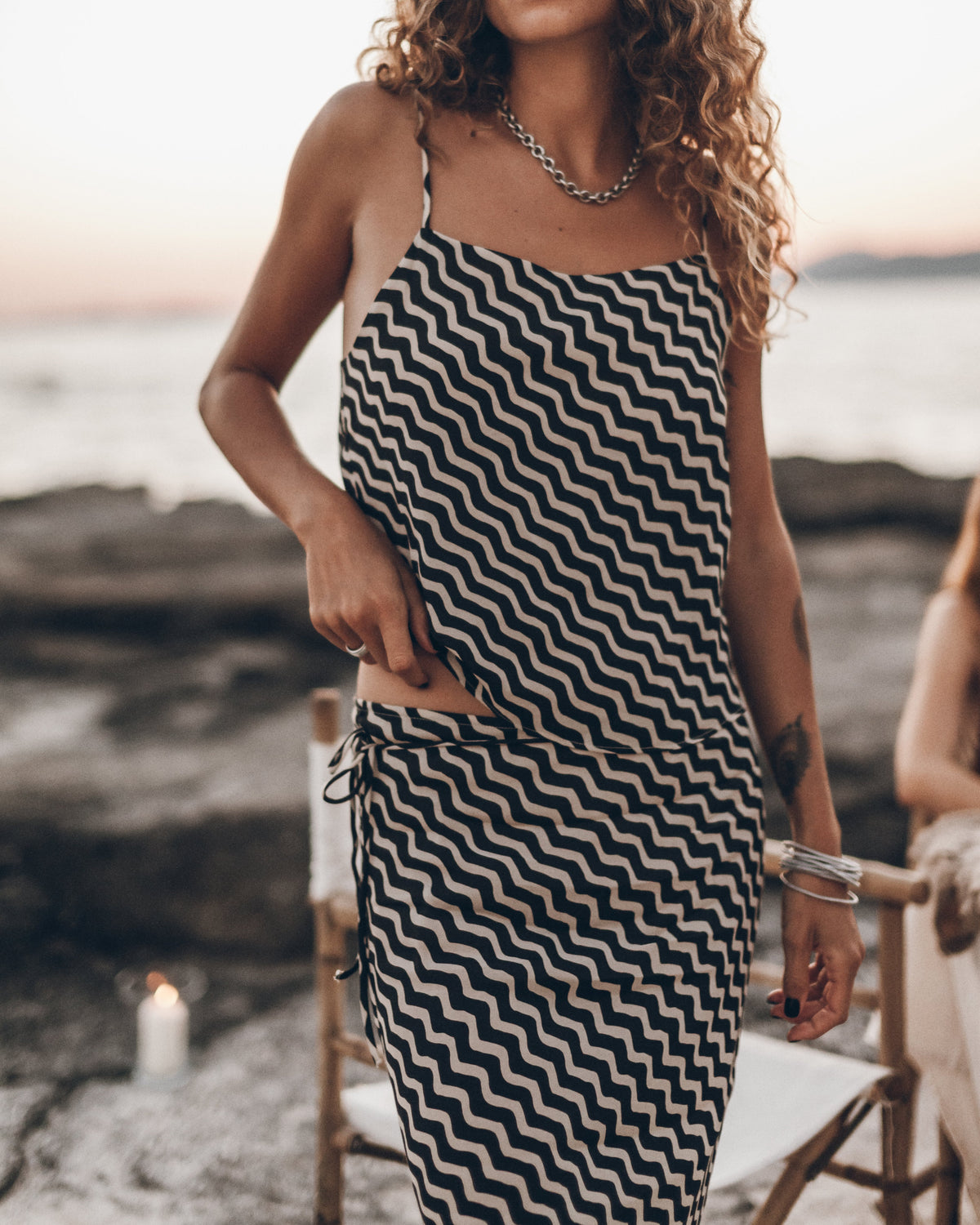 The Striped | Sheer Slip Top