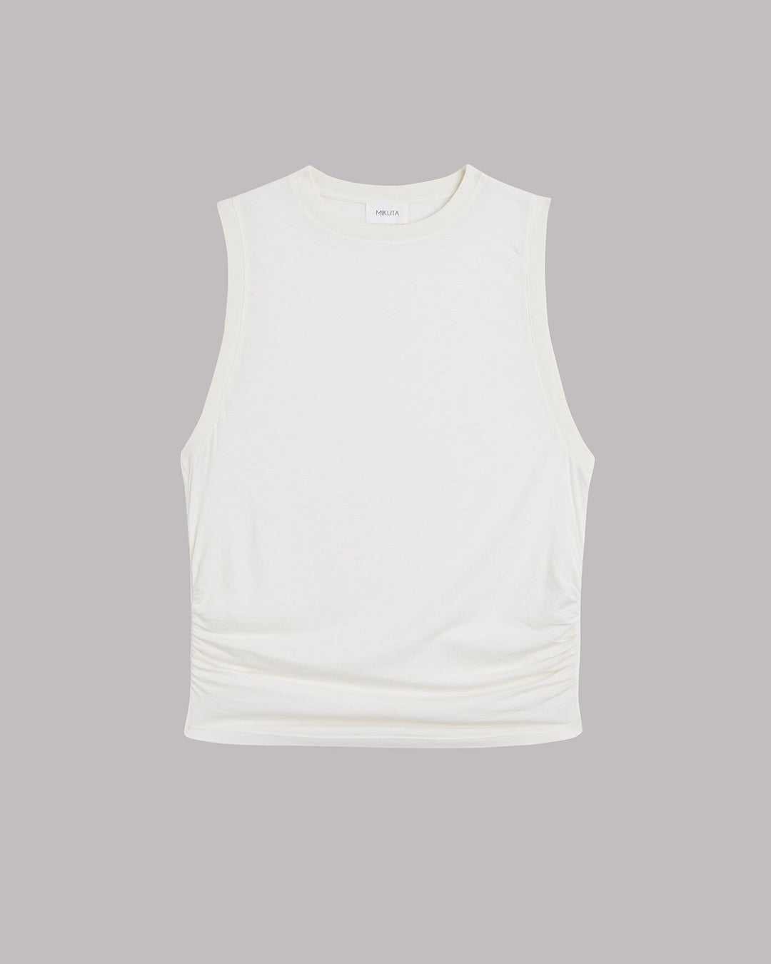 The White Draped Tank Top