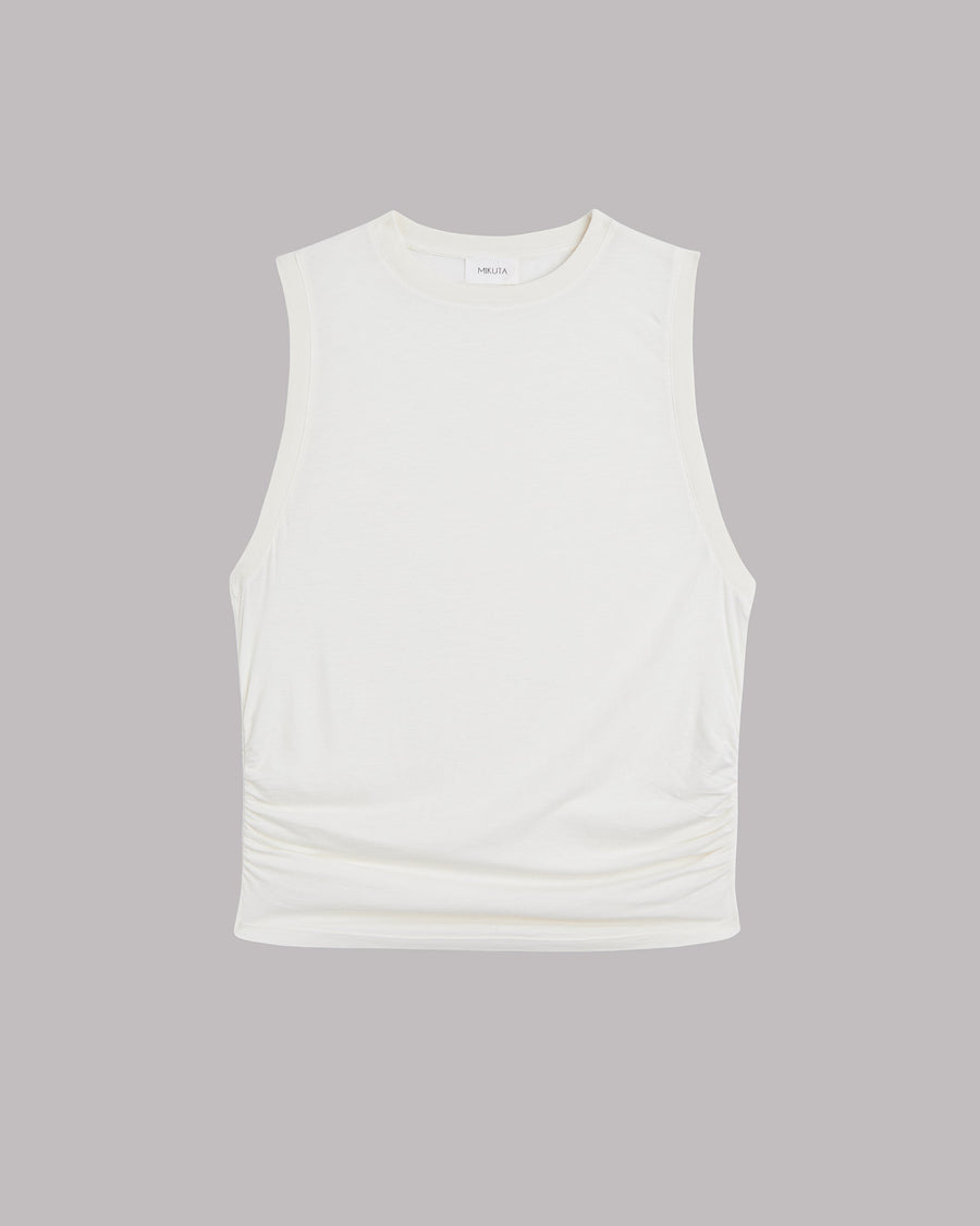 The White | Draped Tank Top