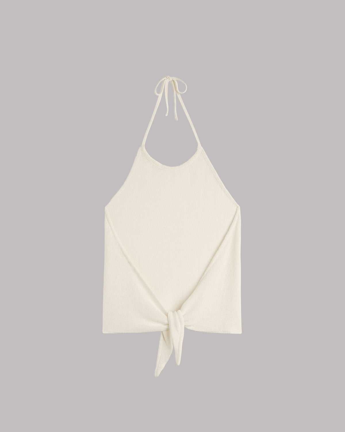 The White | Knotted Knit Top