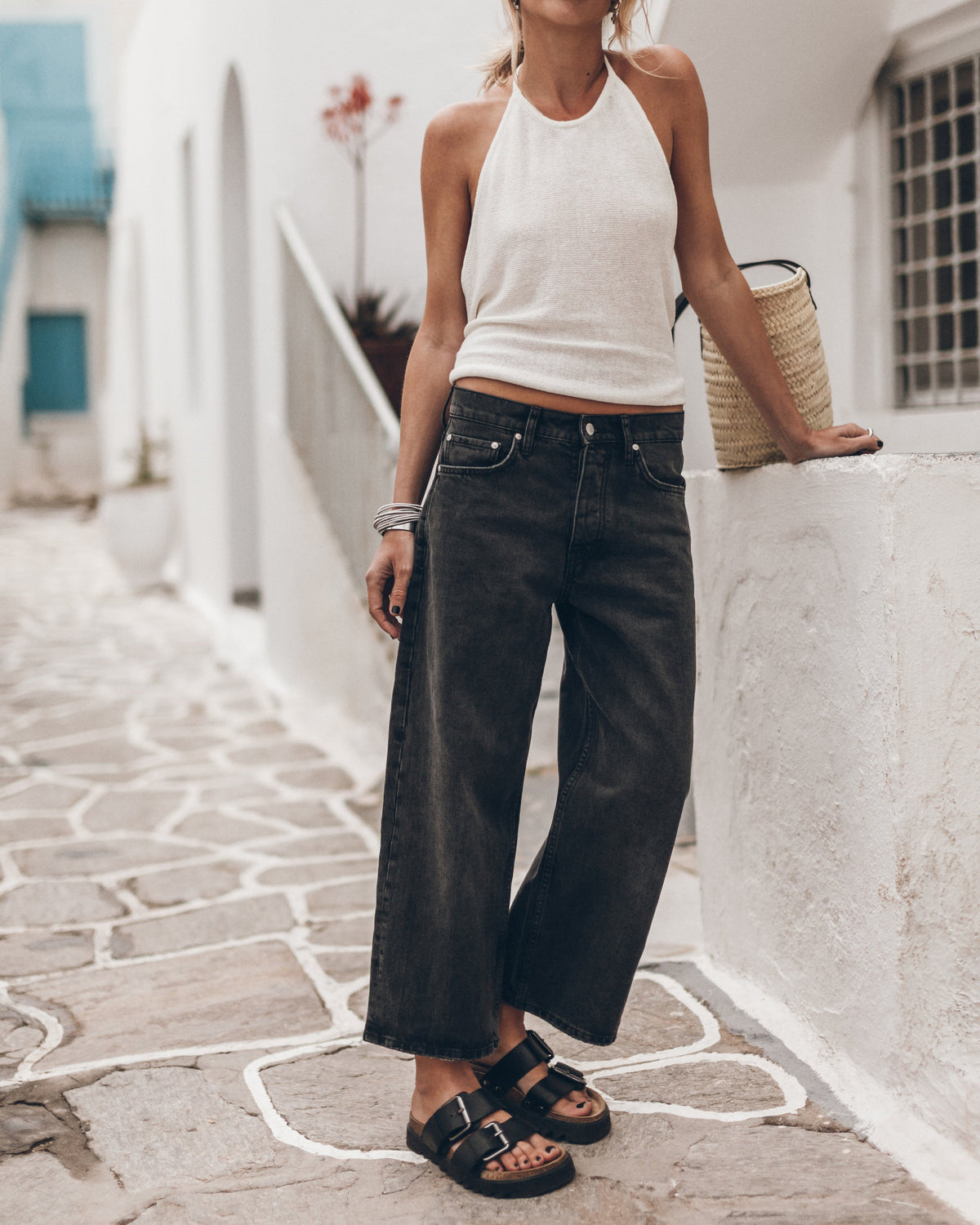 The White | Knotted Knit Top