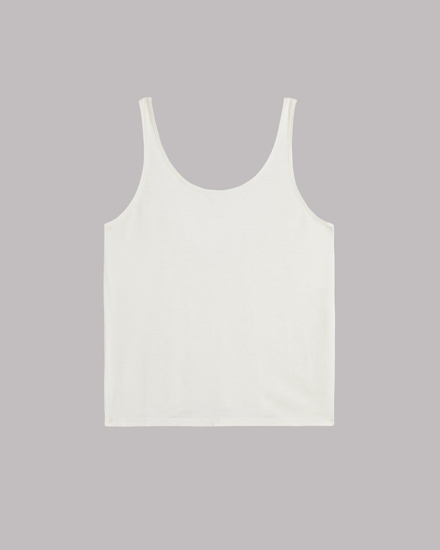 The White | Low Back Tank Top