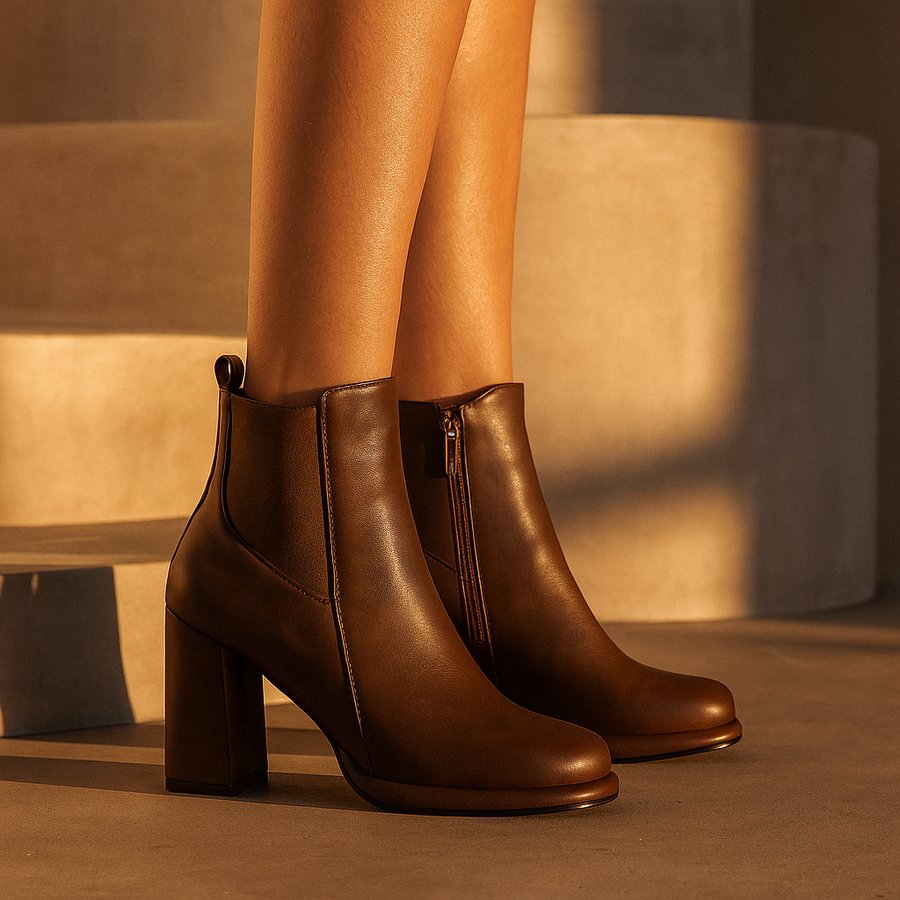 Arden | Block Heel Ankle Boots