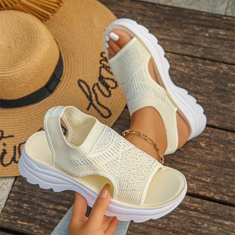 Piper | Knit Flatform Sandals