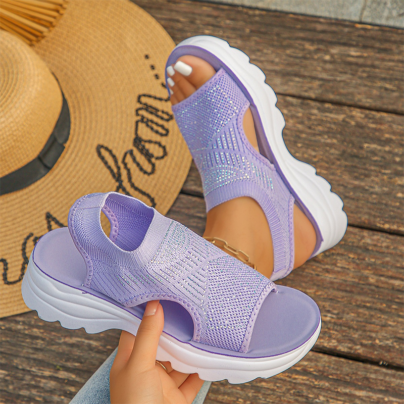 Piper | Knit Flatform Sandals