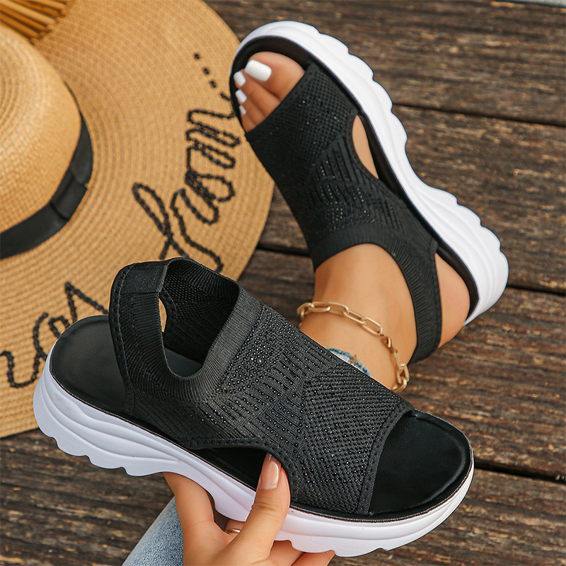 Piper | Knit Flatform Sandals