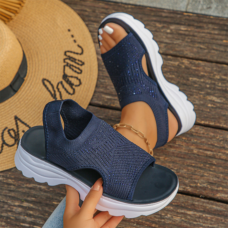Piper | Knit Flatform Sandals